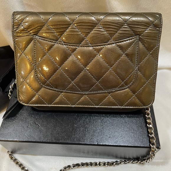 ❌SOLD❌💯Authentic Chanel Wallet on Chain WOC Green - Picture 13 of 15